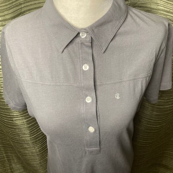 Criquet Organic, Cotton Top Shelf Range Collared Youth Polo, Color Gray Neutral - Picture 6 of 7